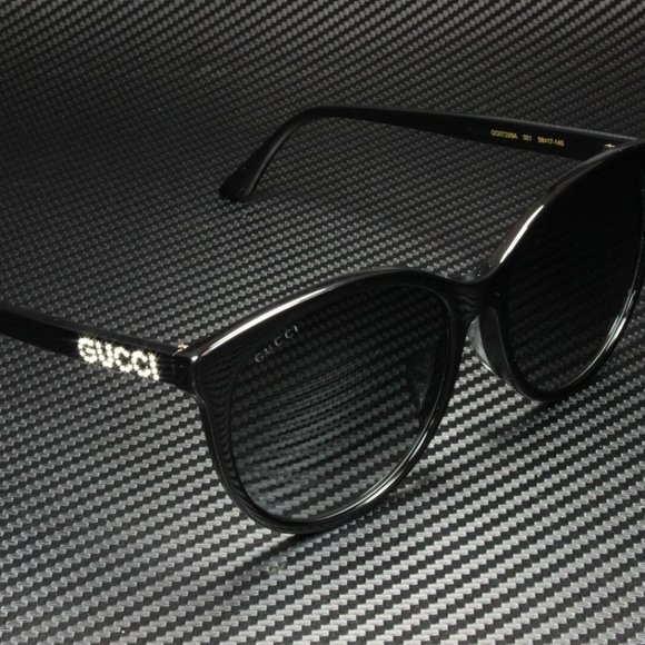 Gucci Black 56mm Sunglasses